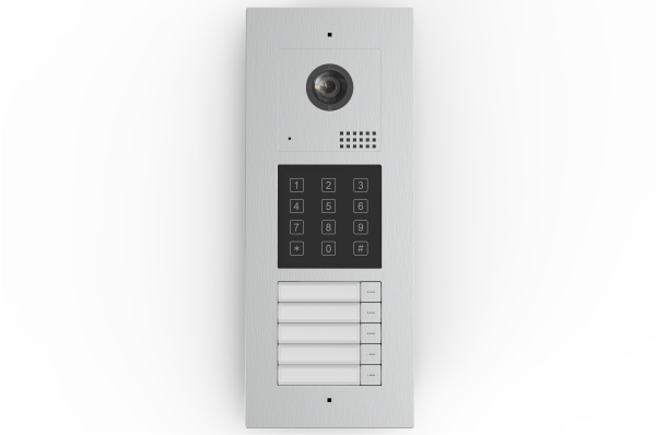 SVS five-button smart video intercom panel with keypad